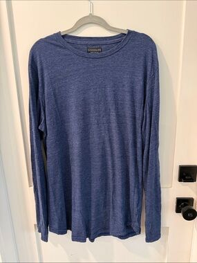 Goodlife Men's Long-Sleeve Crewneck Shirt - Heather Navy